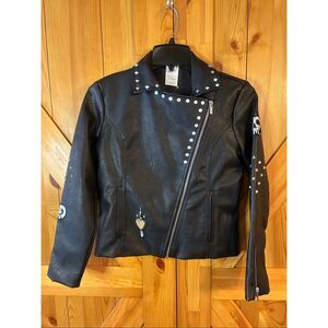 Disney Women’s Evil Queen Faux Leather Moto Jacket NWT Size XS (5421)